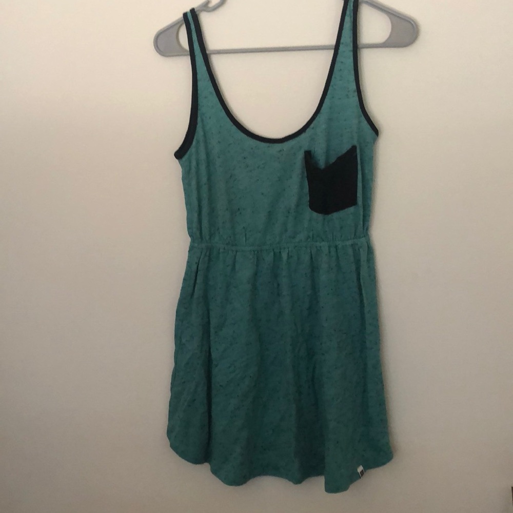 Roxy teal and black tank dress